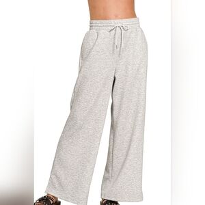 Heather Gray Scuba Drawstring Pants